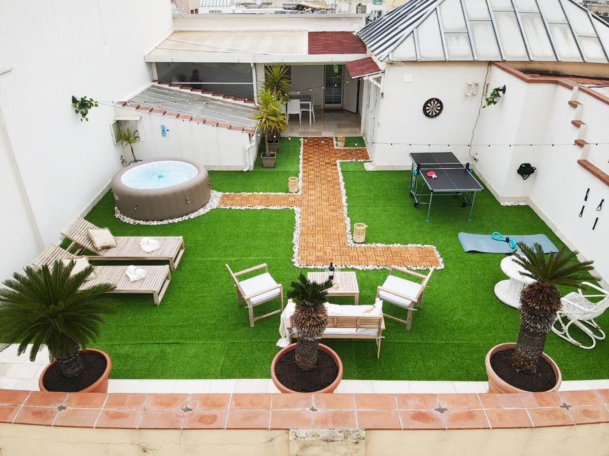 Ferienwohnung Apulialux Private 100Mq Rooftop Oasis W Jacuzzi Bari Exterior foto